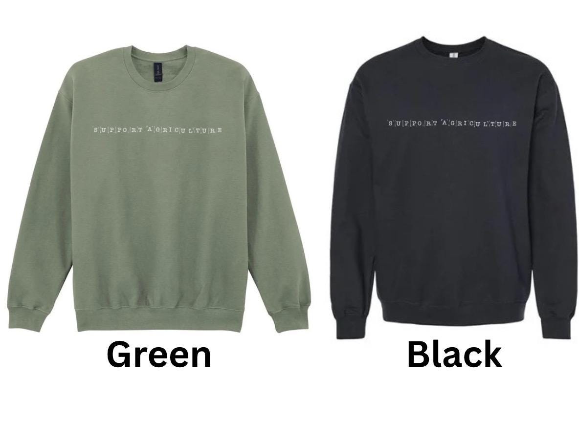 Support Agriculture T-Shirt - Crewneck