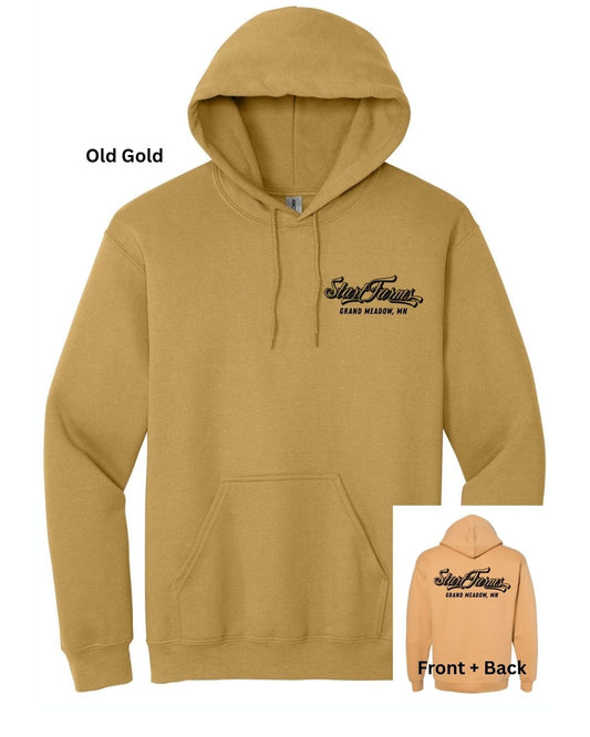 Start Farms Hoodie Front + Back Design