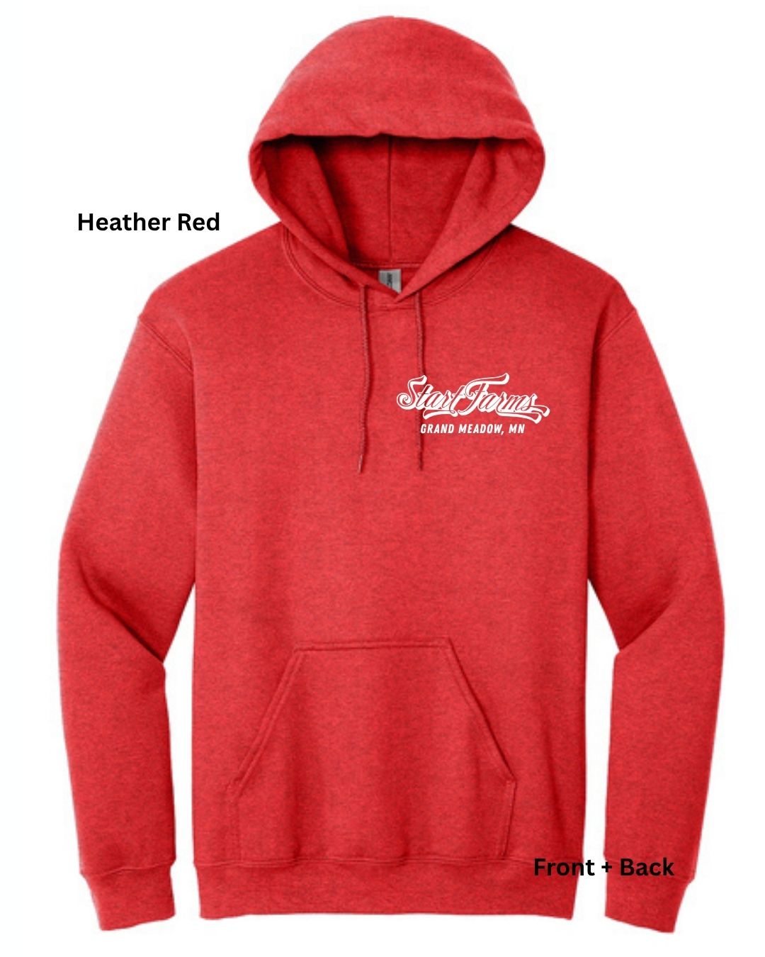 Start Farms Hoodie Front + Back Design