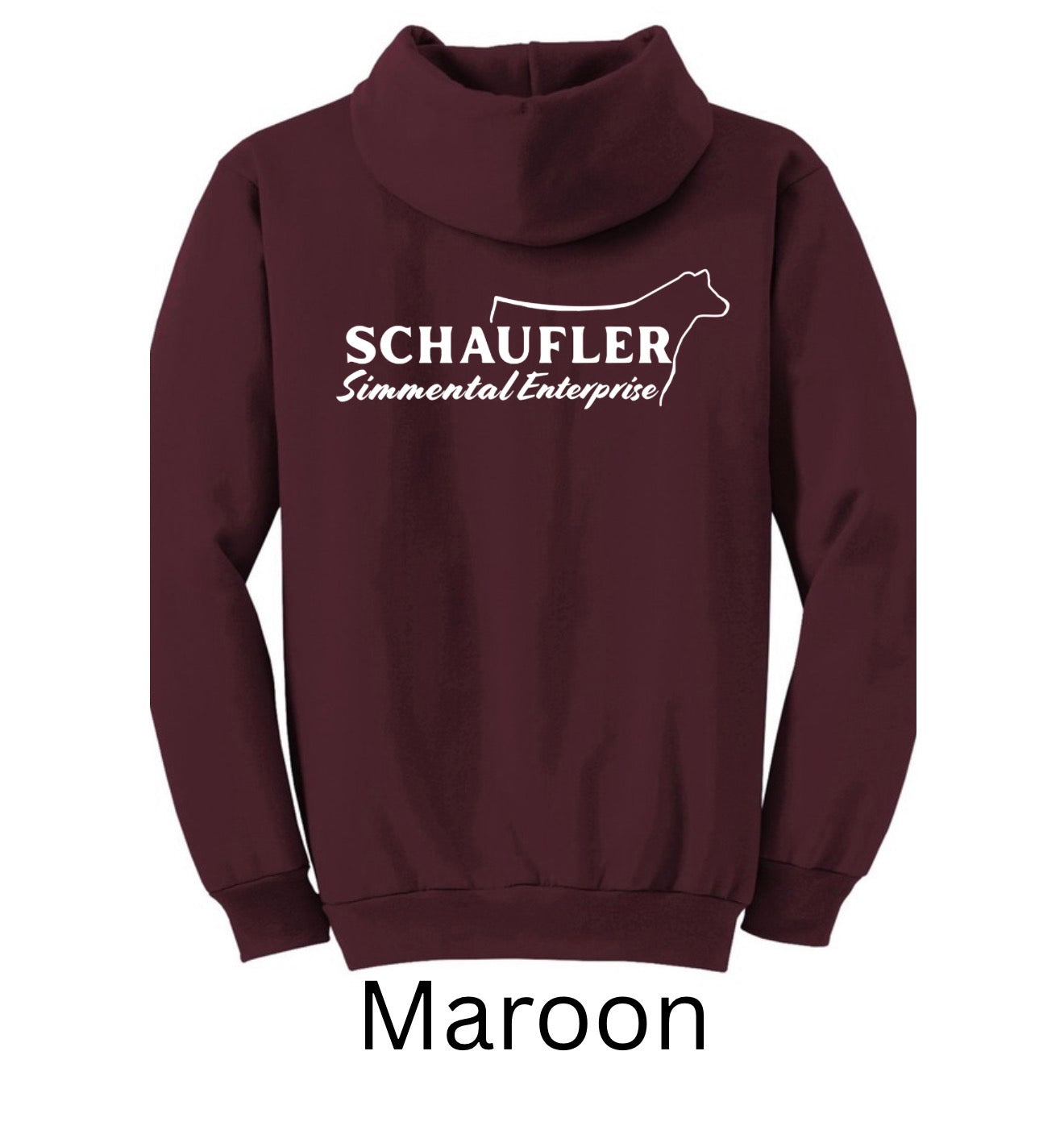 Hoodie Sweatshirt | Front + Back