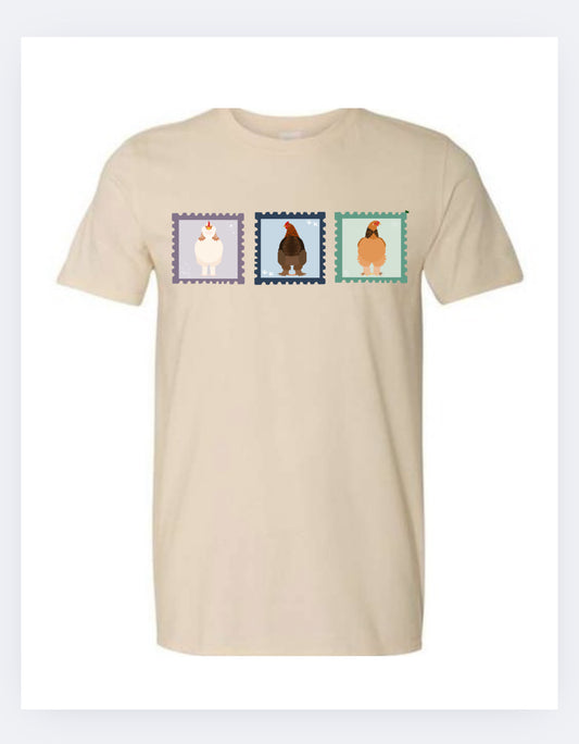 Chicken Stamp Crew/Tshirt