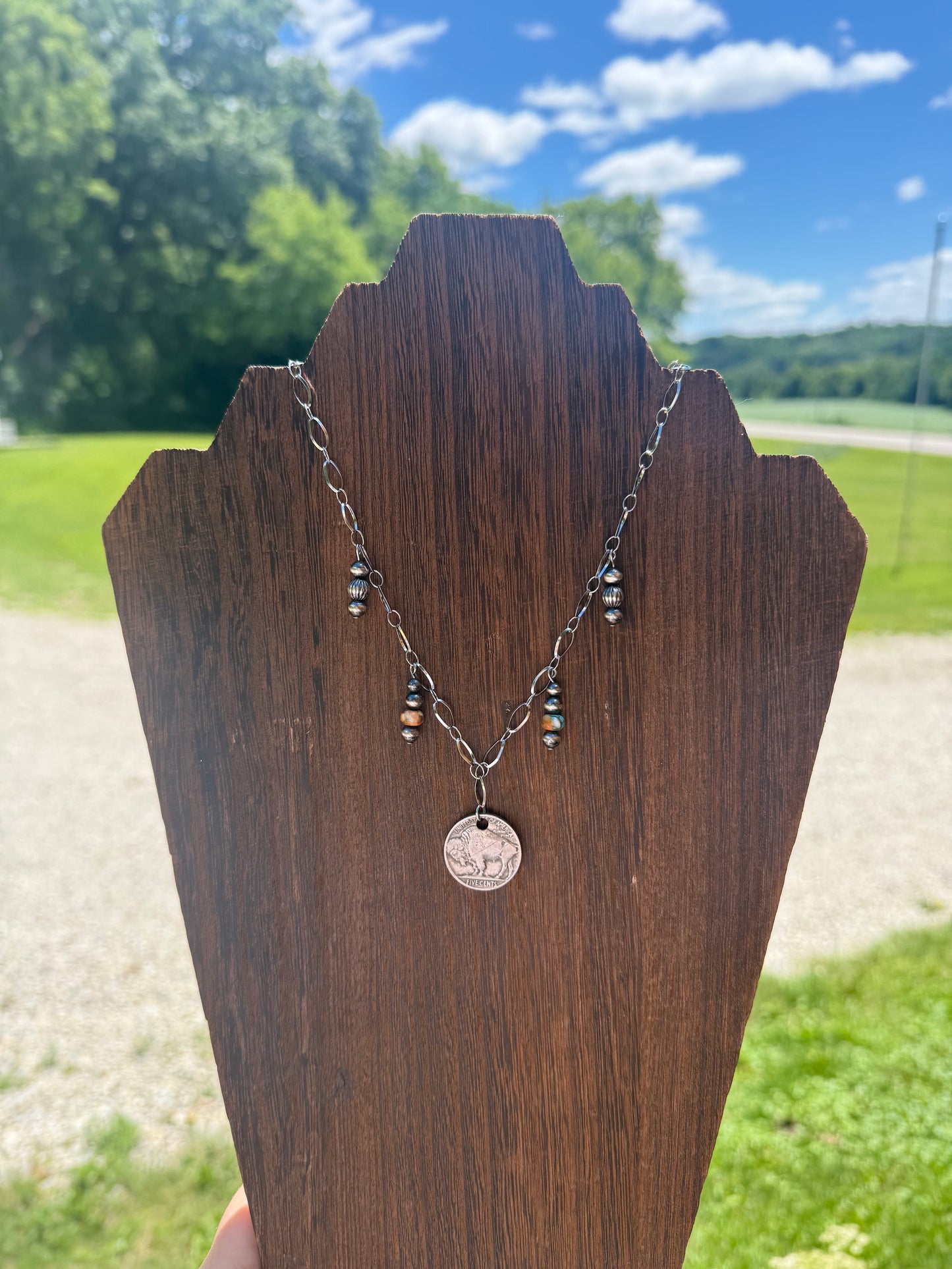The Annie - Buffalo Nickel Charm Necklace