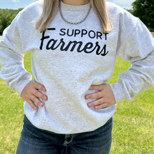 Support Farmers Crewneck
