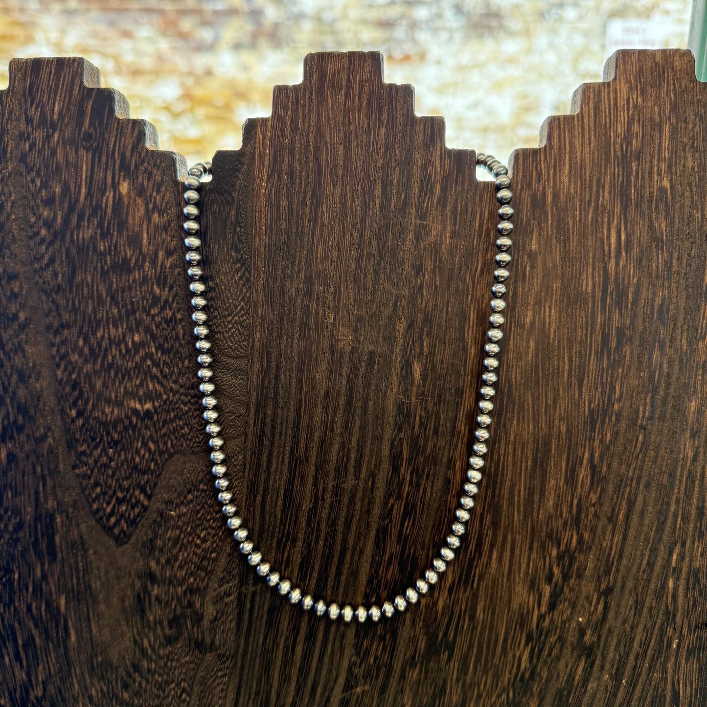 Sterling Silver Pearl Necklace 5mm