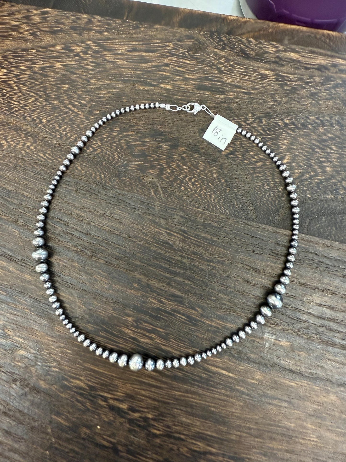 Graduated Sterling Silver Pearl ''The Marlee''  Necklace