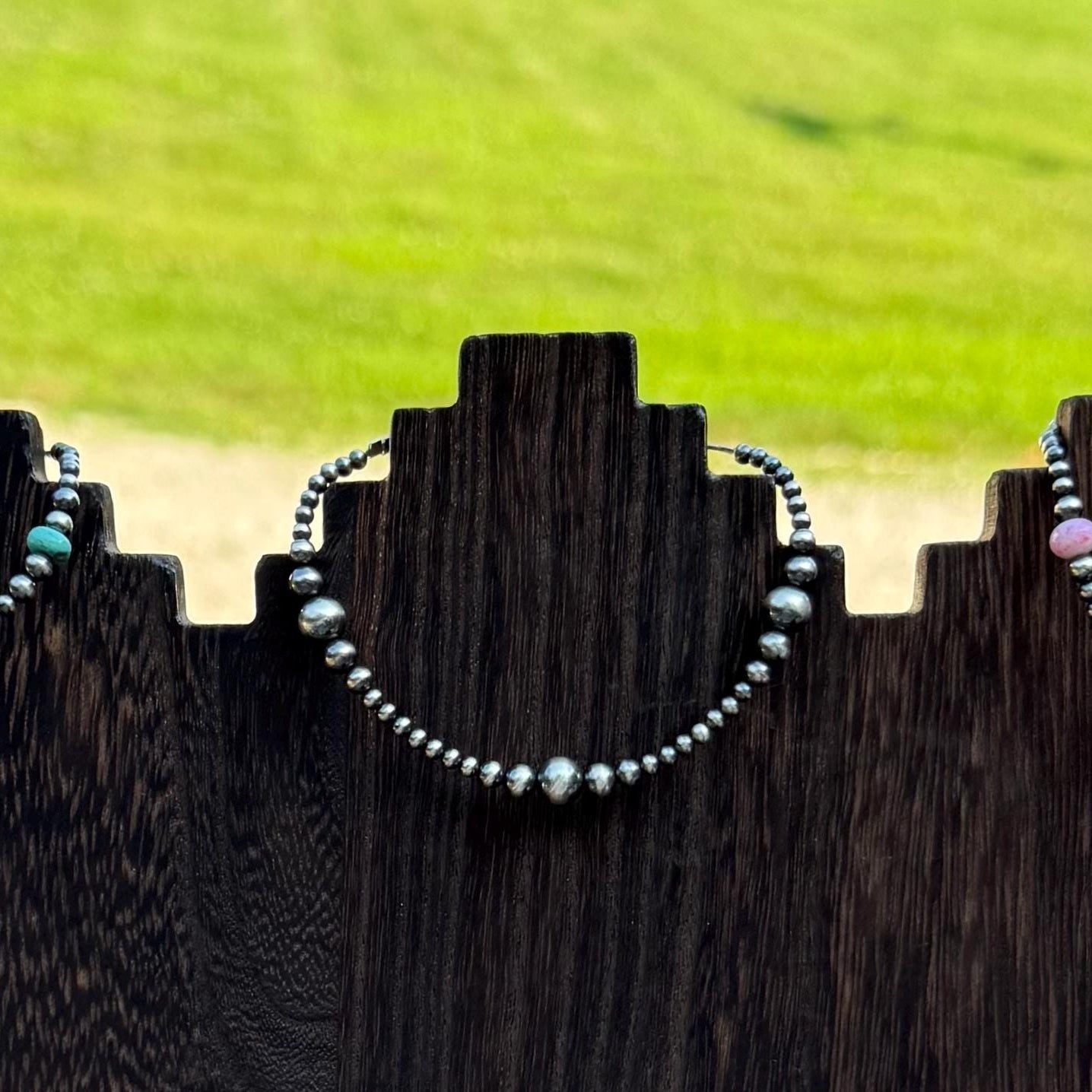 Graduated Sterling Silver Pearl Bracelet “The Ella”