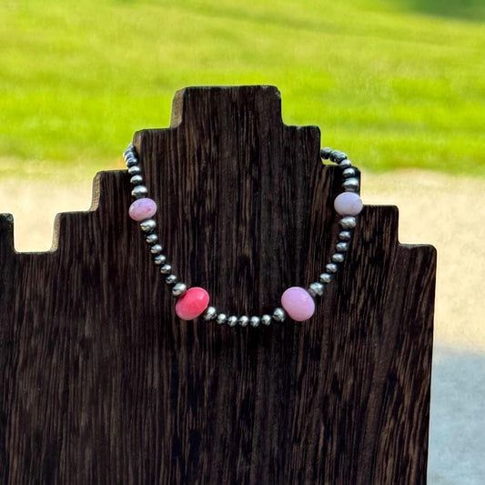 Sterling Silver Pearl and Opal Bracelet “The Charity”