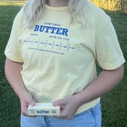 Sweet Cream Butter Shirt: Comfort Colors Cotton Tee
